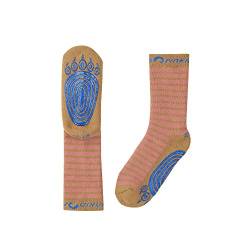 Finkid Tapsut Gestreift-Braun-Pink, Socken, Größe 31-34 - Farbe Rose - Cinnamon von Finkid