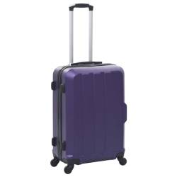 Finlon Hartschalen-Gepäckset – langlebiges und leichtes 3-teiliges ABS-Trolley-Reisekoffer-Set – stilvolles Hartschalen-Reisegepäckset-Lila von Finlon