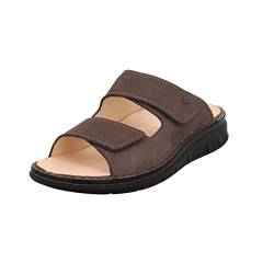 Finn Comfort Herren Pantoletten Sandalen Pantolette Nubukleder Fußbett Bequem Freizeit uni pantoletten wechselfussbett leder von Finn Comfort