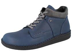 Finn Comfort Linz Herren Halbschuhe Schnürschuhe blau Blue Grey Nuri Glattleder von Finn Comfort