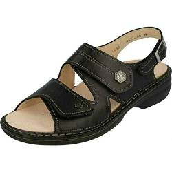 Finn Comfort Milos, Damen Knöchelriemchen Sandalen, Schwarz (Schwarz), 37 EU von Finn Comfort