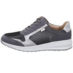 Finn Comfort Schuhe Halbschuhe Schnürschuhe Sportlich Mori Sneaker Leder-/Textilkombination Freizeit Sport Schuhe Gemustert grau bequem Mori von Finn Comfort