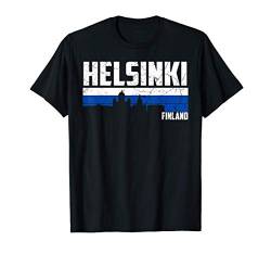 Mein Helsinki Skyline Heimat Stadt Souvenir T-Shirt von Finnland Urlaub Reisen Geschenk
