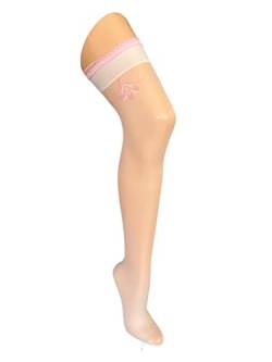 Fiore Anastasia 15DEN Strapsstrümpfe Weiß S-XL Damen Strapse Strümpfe Nylons (L (4) 44-46) von Fiore