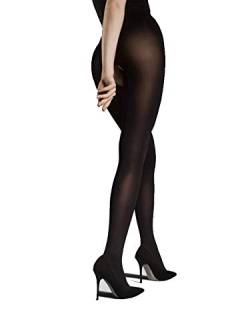 Fiore Ouvert Opaque Crotchless Tights-XXL-Black von Fiore