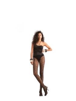 Fiore THE ROYAL Strumpfhose -Herzen- gemusterte Feinstrumpfhose 20 DEN Glamour (M) von Fiore