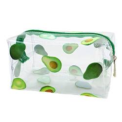 Fiorky Fruit Avocado Make Up Handtaschen Transparent Make-up Pinsel Halter Klein Wasserdicht Multifunktion for Frauen Mädchen, Stil 1 von Fiorky