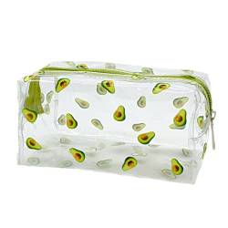 Fiorky Fruit Avocado Make Up Handtaschen Transparent Make-up Pinsel Halter Klein Wasserdicht Multifunktion for Frauen Mädchen, Stil 2 von Fiorky