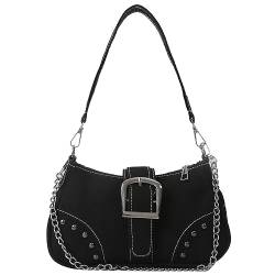 Fiorky Umhängetaschen for Damen, Damen-Handtaschen, Damenmode, Unterarmtasche, Y2K, kleine Kettentasche, Segeltuch, luxuriöse Schultertaschen von Fiorky