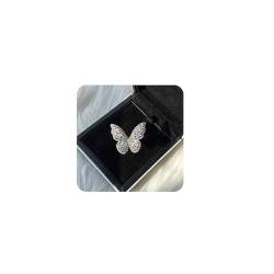 Firally Schmetterling Ring für Frauen Sparkling Cubic Zirkonia Ring Crystal Bow-Knoten Knöchel Ring für Valentinstag Muttertag von Firally