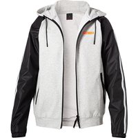 FIRE + ICE Herren Sweatjacke grau Baumwolle unifarben von Fire + Ice