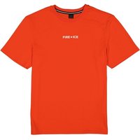 FIRE + ICE Herren T-Shirt rot Baumwolle von Fire + Ice