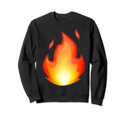Heißes Feuer-Kleidung: Beleuchtetes Outfit zeigt die Wärme des brennenden Feuers an Sweatshirt von Fire Shirt & Apparel