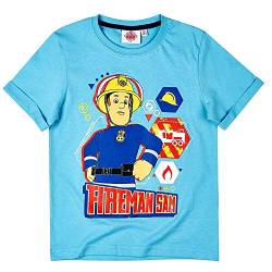 Feuerwehrmann Sam T-Shirt to Rescue Größe 98-128 | Kinder Jungen Shirt, Größe:110, Farbe:Hellblau von Fireman Sam