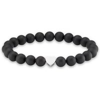 Firetti Armband Schmuck Geschenk, Herz Element, Steinarmband, Partnerarmband, Made in Germany - mit Onyx oder Tigerauge von Firetti