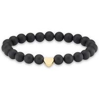 Firetti Armband Schmuck Geschenk, Herz Element, Steinarmband, Partnerarmband, Made in Germany - mit Onyx oder Tigerauge von Firetti