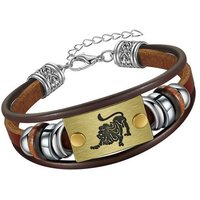 Firetti Armband Schmuck Geschenk Armschmuck Armkette Edelstein Sternzeichen, Made in Germany - mit Hämatit - mit Holz von Firetti