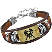 Firetti Armband Schmuck Geschenk Armschmuck Armkette Edelstein Sternzeichen, Made in Germany - mit Hämatit - mit Holz von Firetti