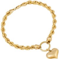Firetti Armband Schmuck Geschenk Gold 585 Armschmuck Armkette Kordelkette "Herz von Firetti
