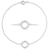 Firetti Armband Schmuck Geschenk Silber 925 Armschmuck Armkette Kreis/Circle, mit Zirkonia (synth) von Firetti