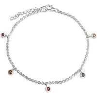 Firetti Armband Schmuck Geschenk Silber 925 Armschmuck Erbskette Regenbogen, mit Zirkonia (synth) von Firetti