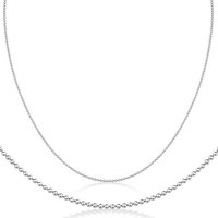 Firetti Collierkettchen Schmuck Geschenk Silber 925 Halsschmuck Halskette Kugelkette, Made in Germany von Firetti