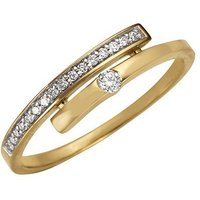 Firetti Diamantring Schmuck Geschenk Gold 333 Damenring Goldring Diamant, mit Brillanten von Firetti