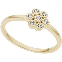 Firetti Diamantring Schmuck Geschenk Gold 333 Damenring Goldring Diamant Blume, mit Brillanten von Firetti