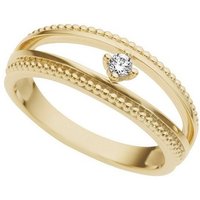 Firetti Diamantring Schmuck Geschenk Gold 333 Damenring Verlobungsring Goldring Solitär, mit Brillant von Firetti