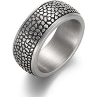 Firetti Fingerring Schmuck Geschenk, 10,0 mm, Reptilienoptik, matt, strukturiert, mit Zirkonia (synth) von Firetti