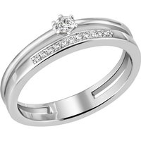 Firetti Fingerring Schmuck Geschenk Silber 925 Silberring Ring, mit Zirkonia (synth) von Firetti