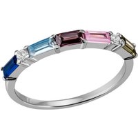 Firetti Fingerring Schmuck Geschenk Silber 925 Silberring Ring Regenbogen, mit Zirkonia (synth) von Firetti