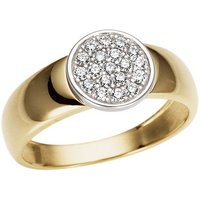 Firetti Goldring Schmuck Geschenk Gold 333 Ringkopf in runder Form, Kreis, mit Zirkonia (synth) von Firetti