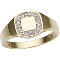 Firetti Goldring Schmuck Geschenk Gold 333 Siegelring, teilw. rhodiniert, massiv, mit Brillanten von Firetti