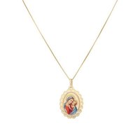 Firetti Kette mit Anhänger Schmuck Geschenk Gold 375 Halsschmuck Halskette Goldkette Venezianer, mit Emaille von Firetti