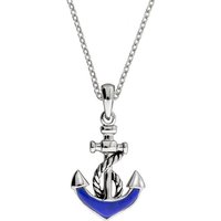 Firetti Kette mit Anhänger Schmuck Geschenk Silber 925 Halsschmuck Halskette Ankerkette, mit Lapislazuli von Firetti