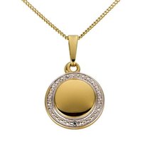 Firetti Kettenanhänger Schmuck Geschenk Gold 333 Halsschmuck Anhänger für Halskette, Made in Germany - mit Diamant von Firetti