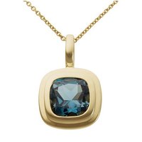 Firetti Kettenanhänger Schmuck Geschenk Gold 333 Halsschmuck Anhänger für Halskette, mit Blautopas von Firetti