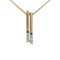 Firetti Kettenanhänger Schmuck Geschenk Gold 333 Halsschmuck Anhänger für Halskette, mit Brillanten von Firetti