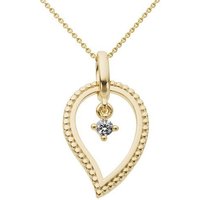 Firetti Kettenanhänger Schmuck Geschenk Gold 333 Halsschmuck Anhänger für Halskette Solitär, mit Brillant von Firetti