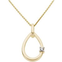 Firetti Kettenanhänger Schmuck Geschenk Gold 333 Halsschmuck Anhänger für Halskette Tropfen, mit Brillant von Firetti