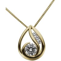 Firetti Kettenanhänger Schmuck Geschenk Gold 333 Halsschmuck Anhänger für Halskette Tropfen, mit Zirkonia (synth) von Firetti