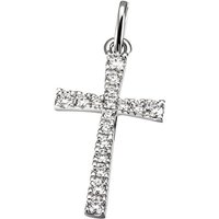 Firetti Kreuzanhänger Schmuck Geschenk Gold 375 Halsschmuck Anhänger Halskette Kreuz, mit Zirkonia (synth) von Firetti