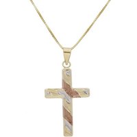 Firetti Kreuzkette Schmuck Geschenk Gold 375 Halsschmuck Halskette Goldkette Venezianer von Firetti