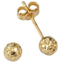 Firetti Paar Ohrstecker Schmuck Geschenk Gold 375 Ohrschmuck rund diamantiert von Firetti