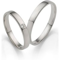 Firetti Trauring Schmuck Geschenk Hochzeit Ehering "LIEBE", Made in Germany - wahlweise mit oder ohne Zirkonia (synth) von Firetti