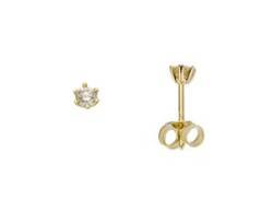 Paar Ohrstecker FIRETTI "Schmuck Geschenk Gold 750 Ohrschmuck Solitär" Ohrringe Gr. 0,25 ct LR = lupenrein, Gelbgold 750-Diamanten, gelb (gelbgoldfarben) Damen Ohrstecker von Firetti