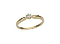 Solitärring FIRETTI "Schmuck Geschenk Gold 750 Damenring Verlobungsring Goldring Solitär" Fingerringe Gr. 18, 0,1 ct LR = lupenrein, Gelbgold 750-Diamanten, gelb (gelbgoldfarben) Damen Solitär Ringe von Firetti