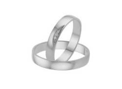 Trauring FIRETTI "Schmuck Geschenk Gold 375 Hochzeit Ehering "LIEBE"" Fingerringe Gr. 17,5, ohne Brillanten, Weißgold 375, 3,5 mm, weiß (weißgoldfarben) Trauringe von Firetti