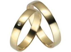 Trauring FIRETTI "Schmuck Geschenk Gold 375 Hochzeit Ehering "LIEBE"" Fingerringe Gr. 50, ohne Brillant, Gelbgold 375, 2,5 mm, gelb (gelbgoldfarben) Trauringe von Firetti